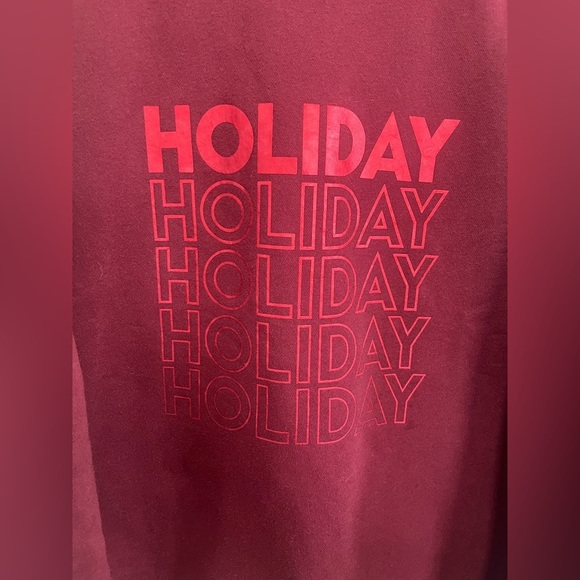 Brunette The Label Cozy Red Holiday Sweater - Picture 2 of 3